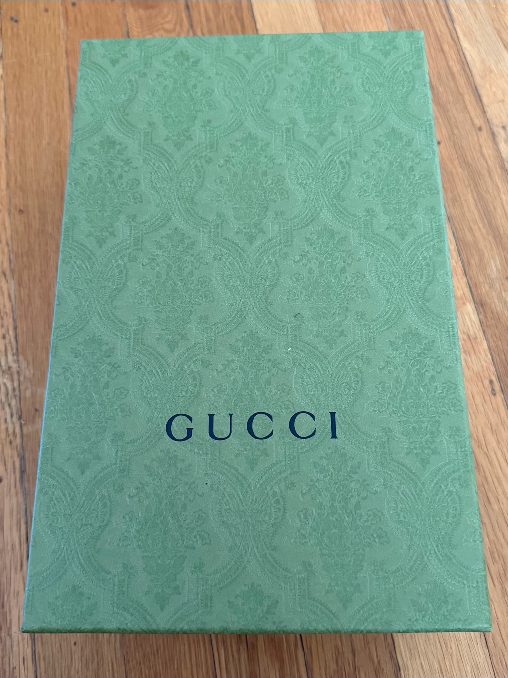 Authentic Gucci Green Embossed Logo Box  Tissue Paper